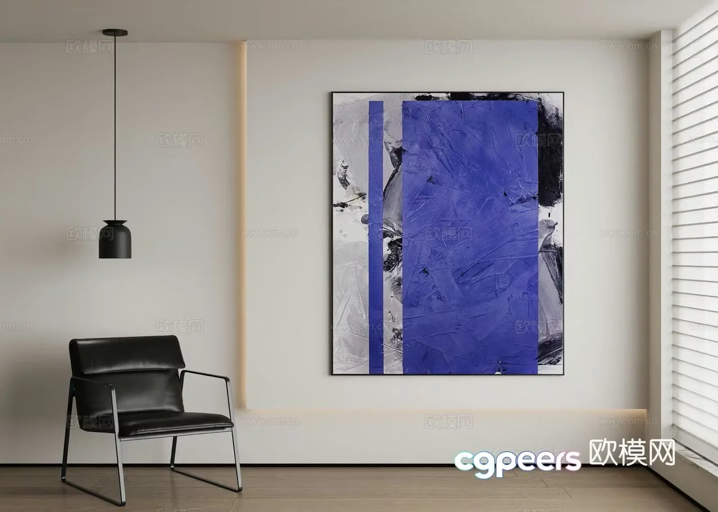Modern decorative painting 3d model
