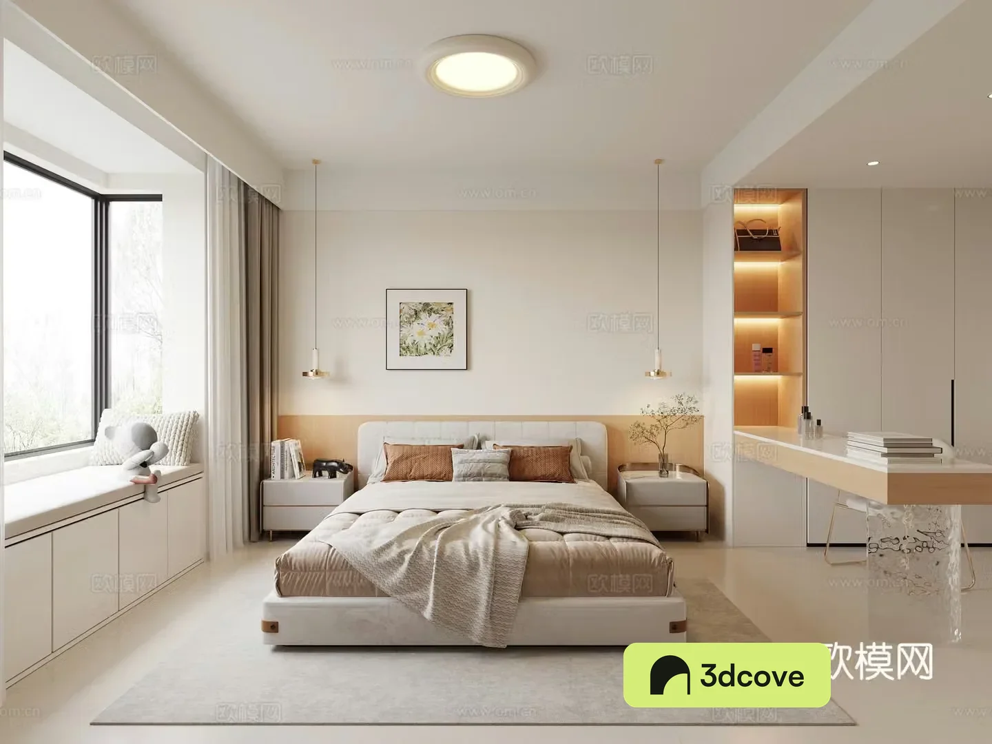 Creamy Bedroom
