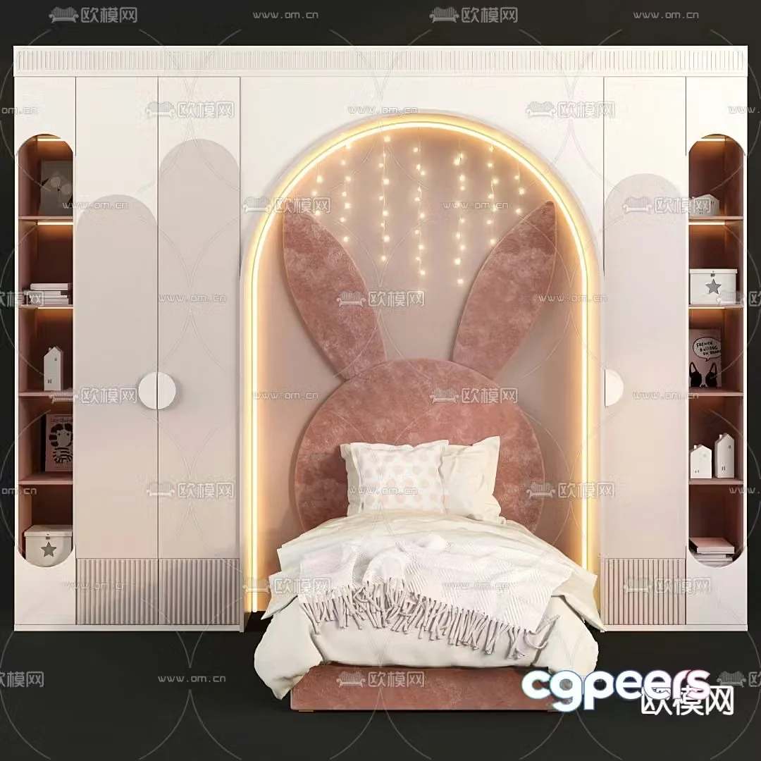 children’s bed child’s bed 3d model