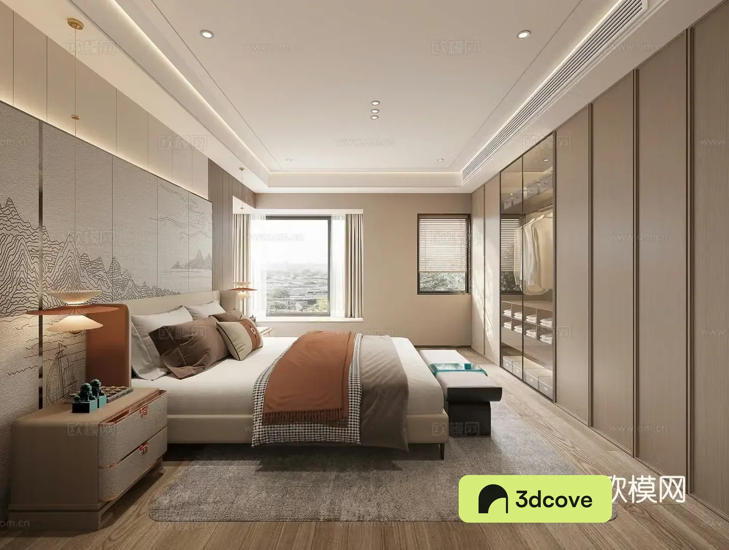 New Chinese bedroom