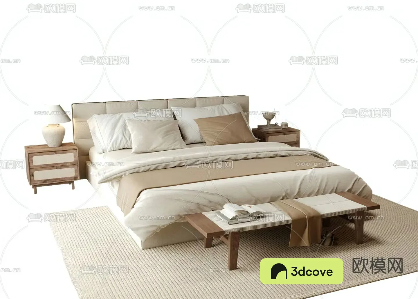 Modern double bed