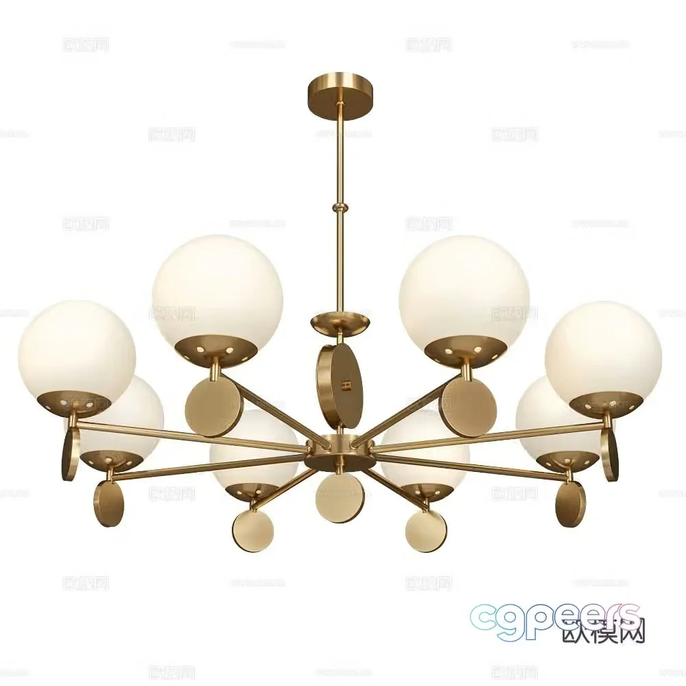 Stilfort light luxury chandelier hall chandelier 3d model