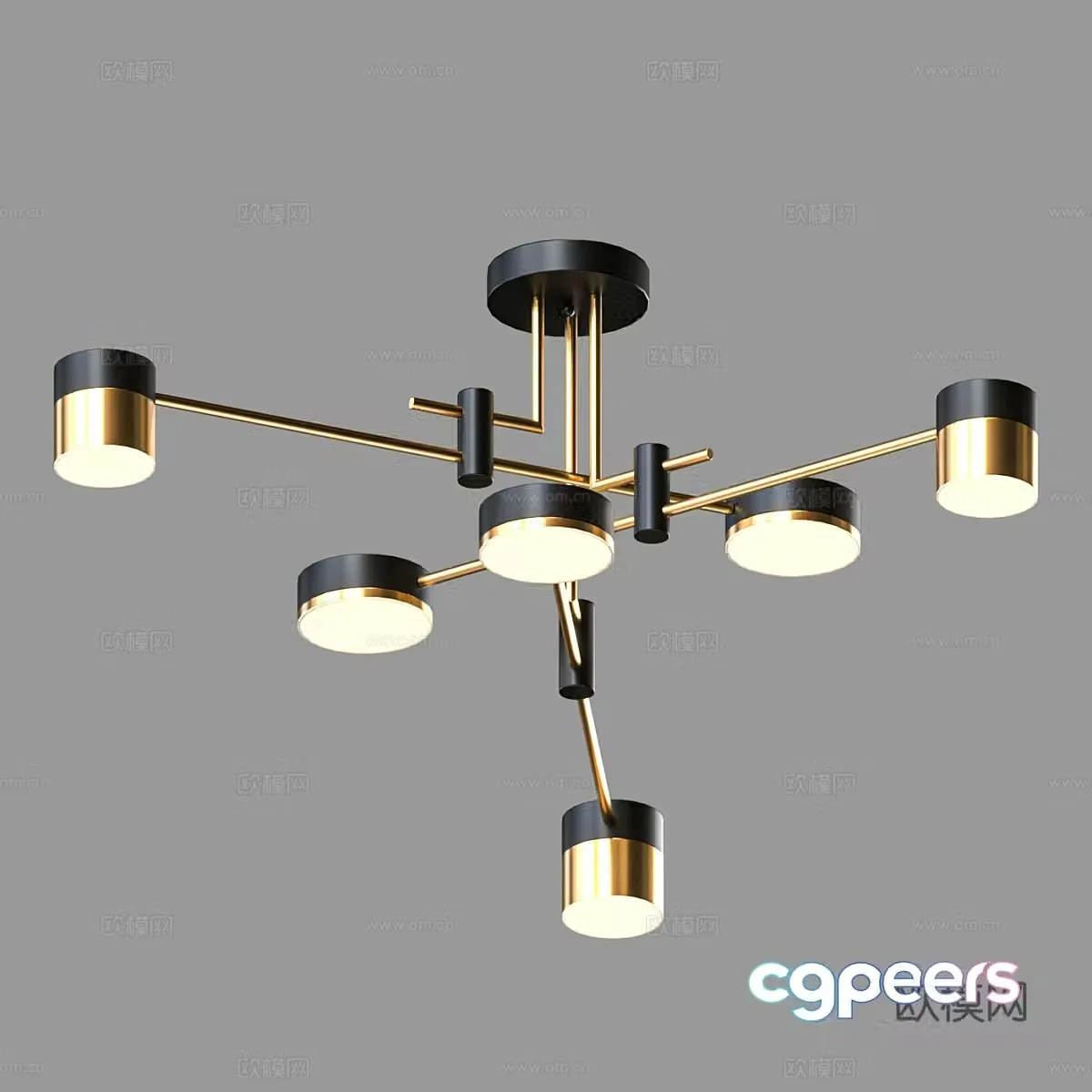 Modern simple light luxury chandeliers chandeliers simple chandeliers dining chandeliers living room chandeliers lamp 3d model