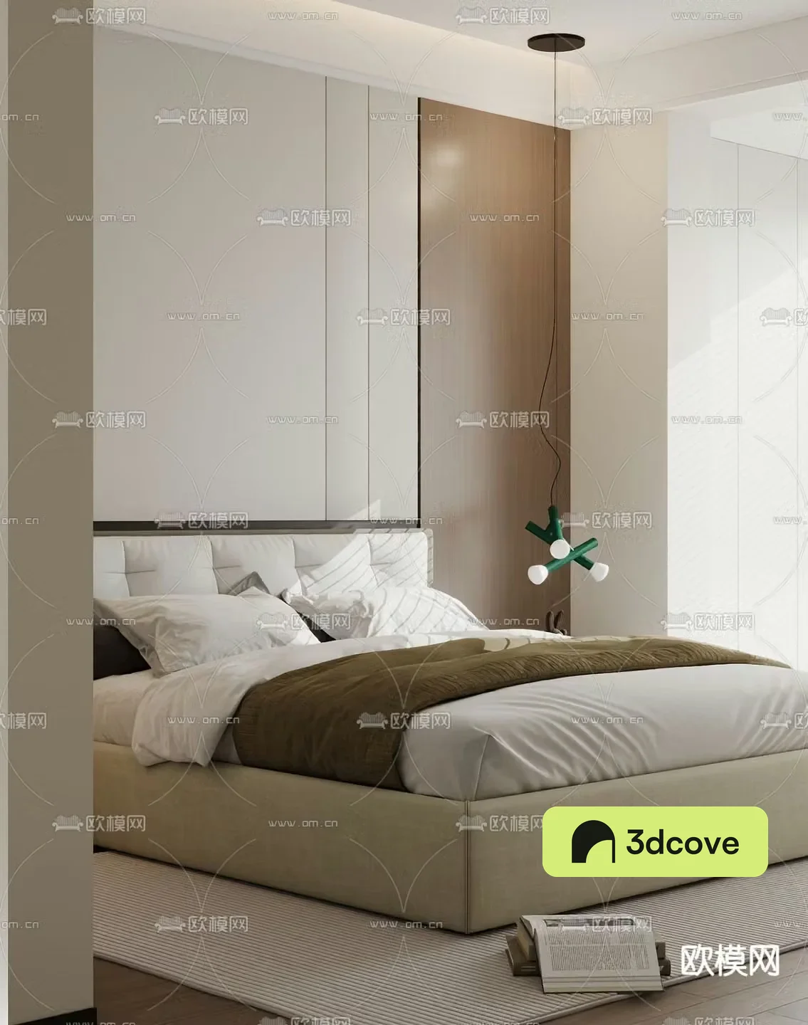 Modern double bed