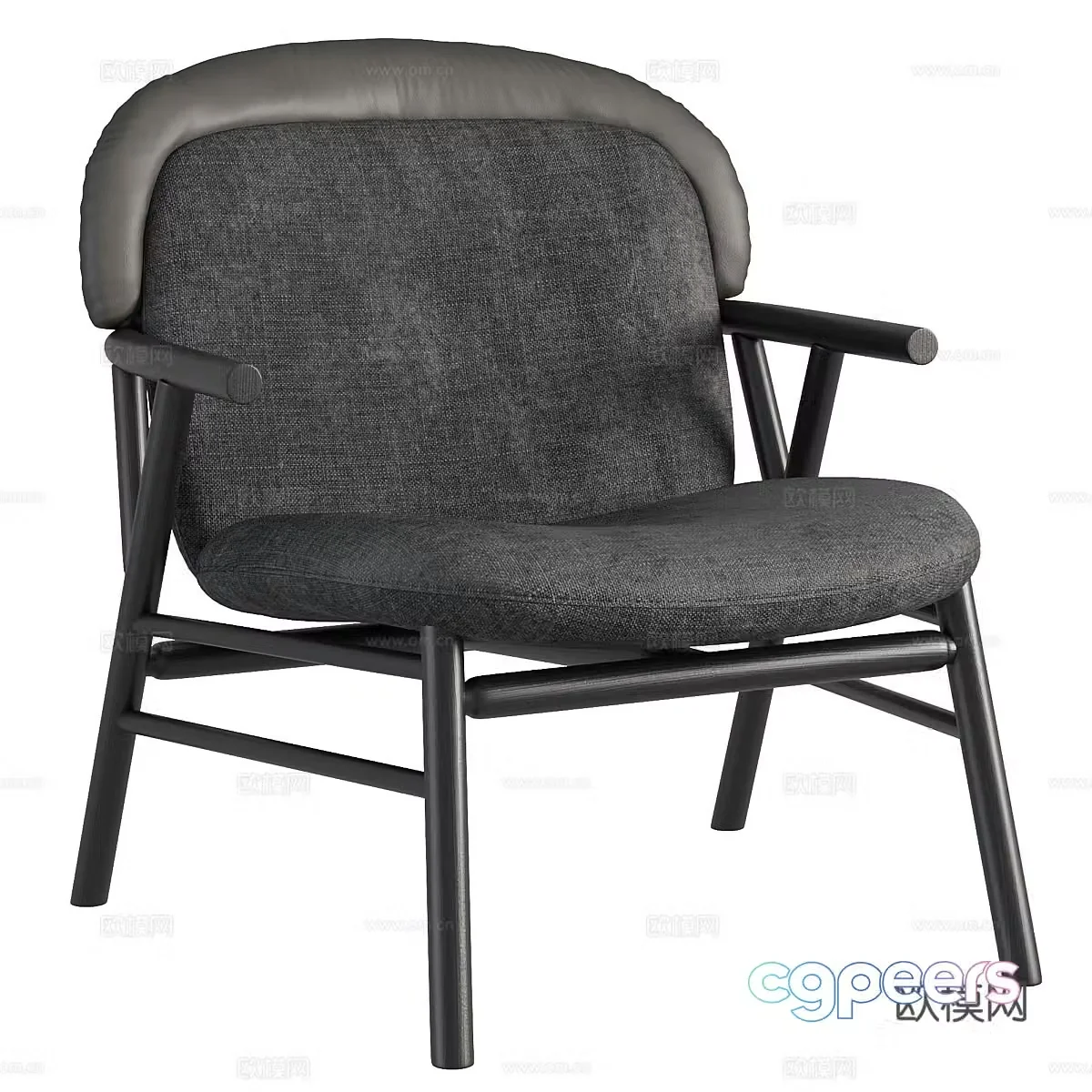 Garden leisure chair Outdoor leisure chair Garden single chair Outdoor single chair Leather leisure chair Leather 3d model