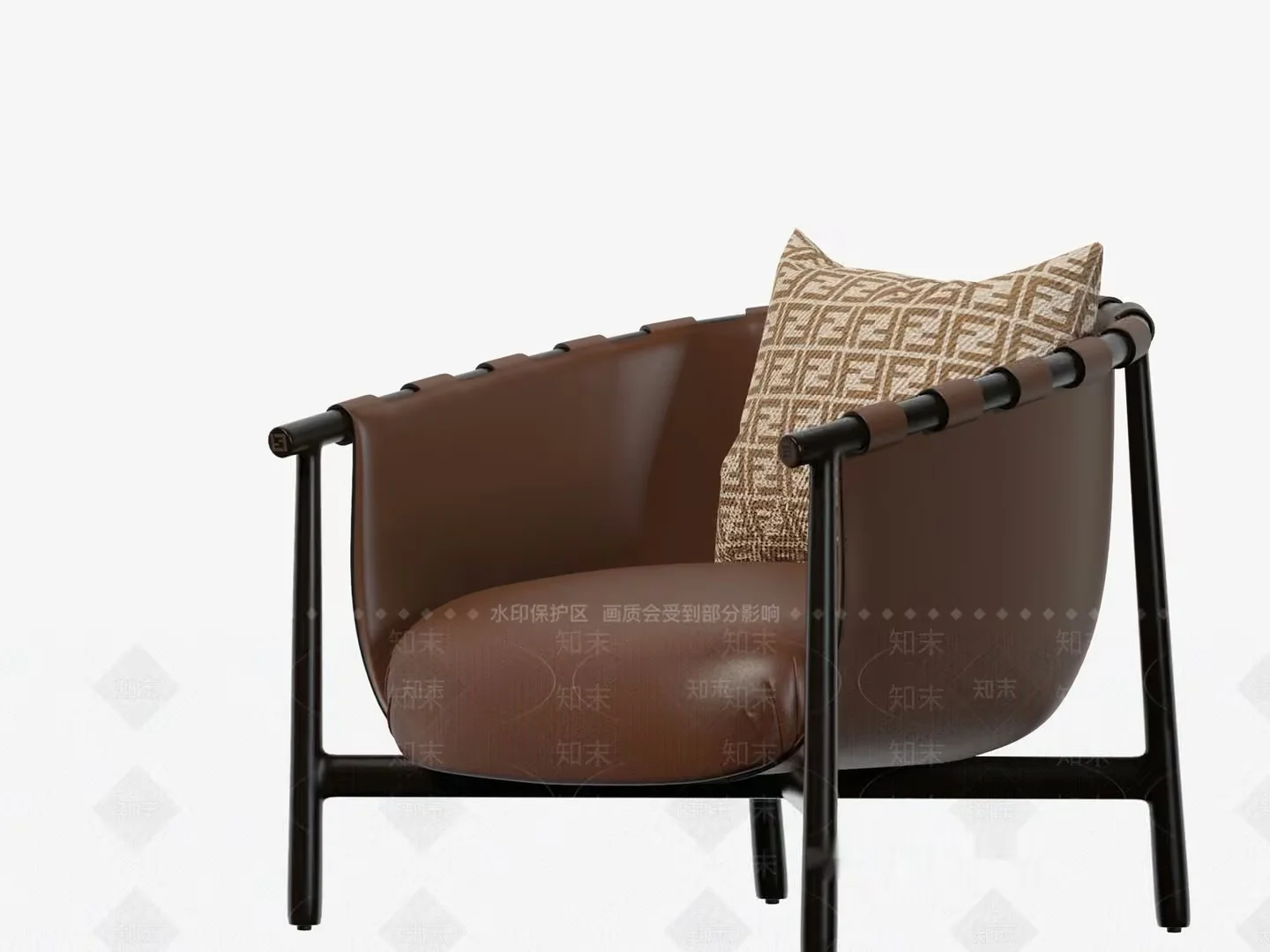 Modern Leather Chair 3D Model – 8489 – VRAY Render