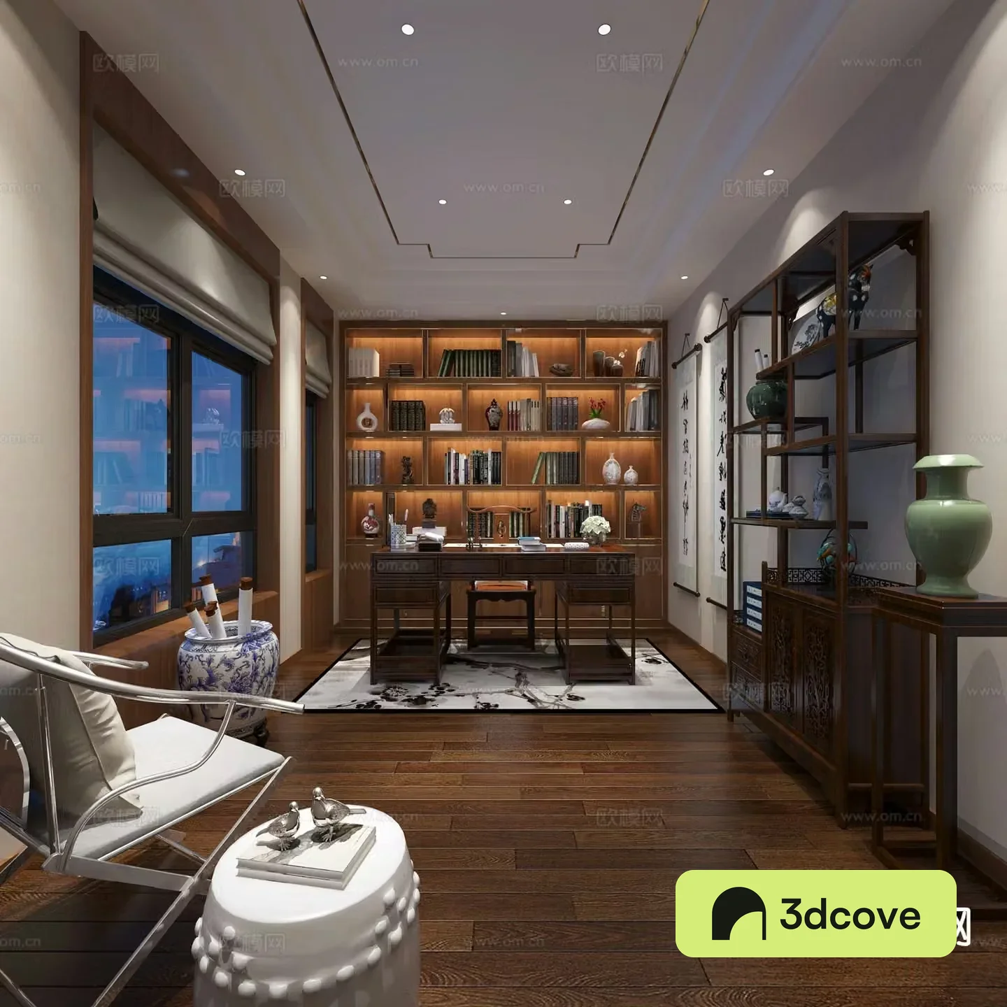 New Chinese style study