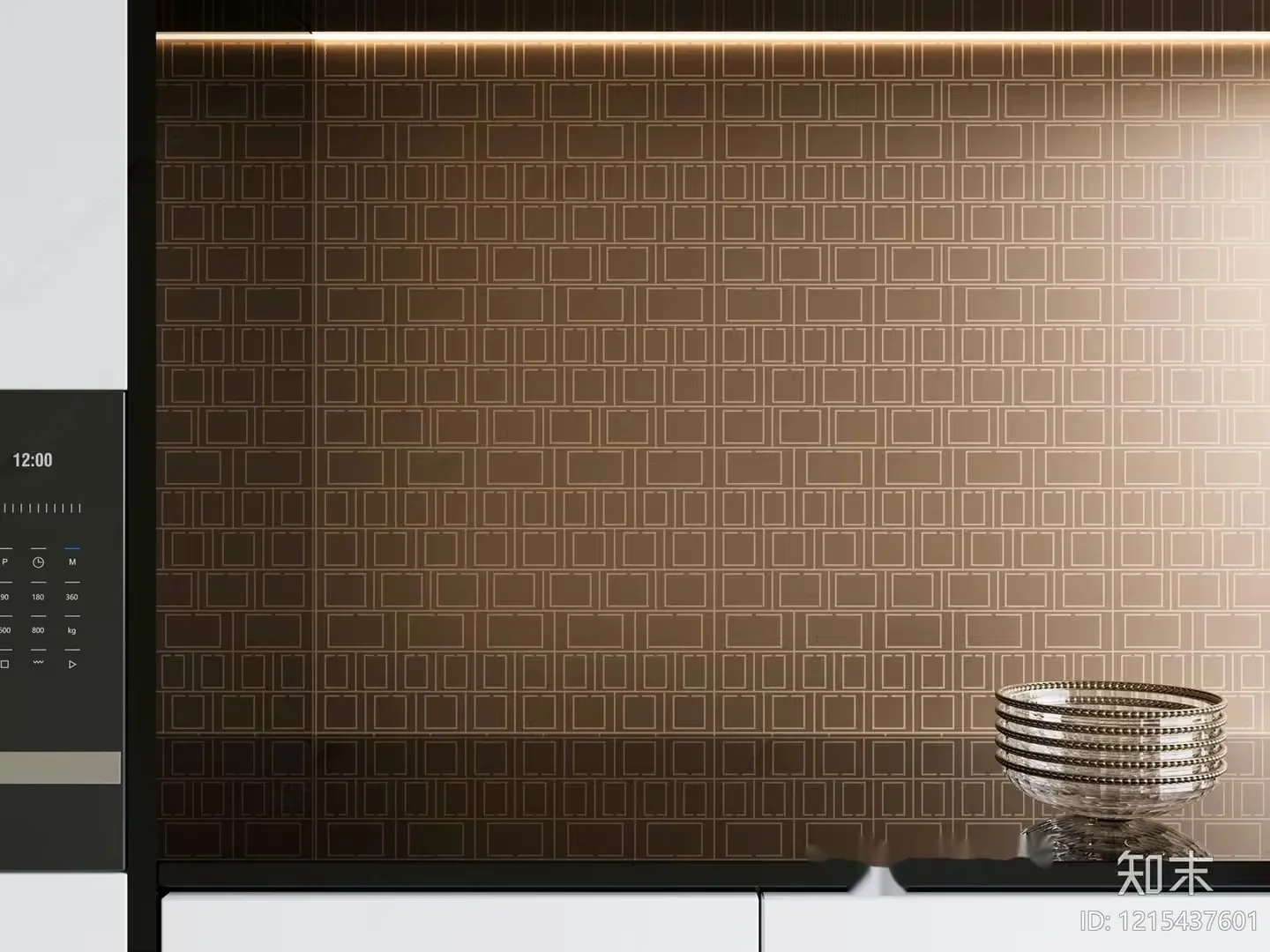 Modern Kitchen Design 3D Model – 12290 – VRAY Render
