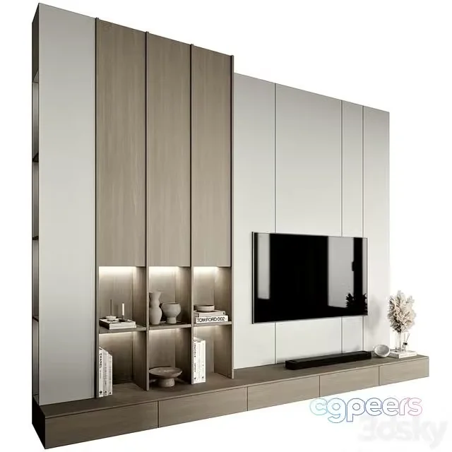3ds Max Free – TV Wall 26