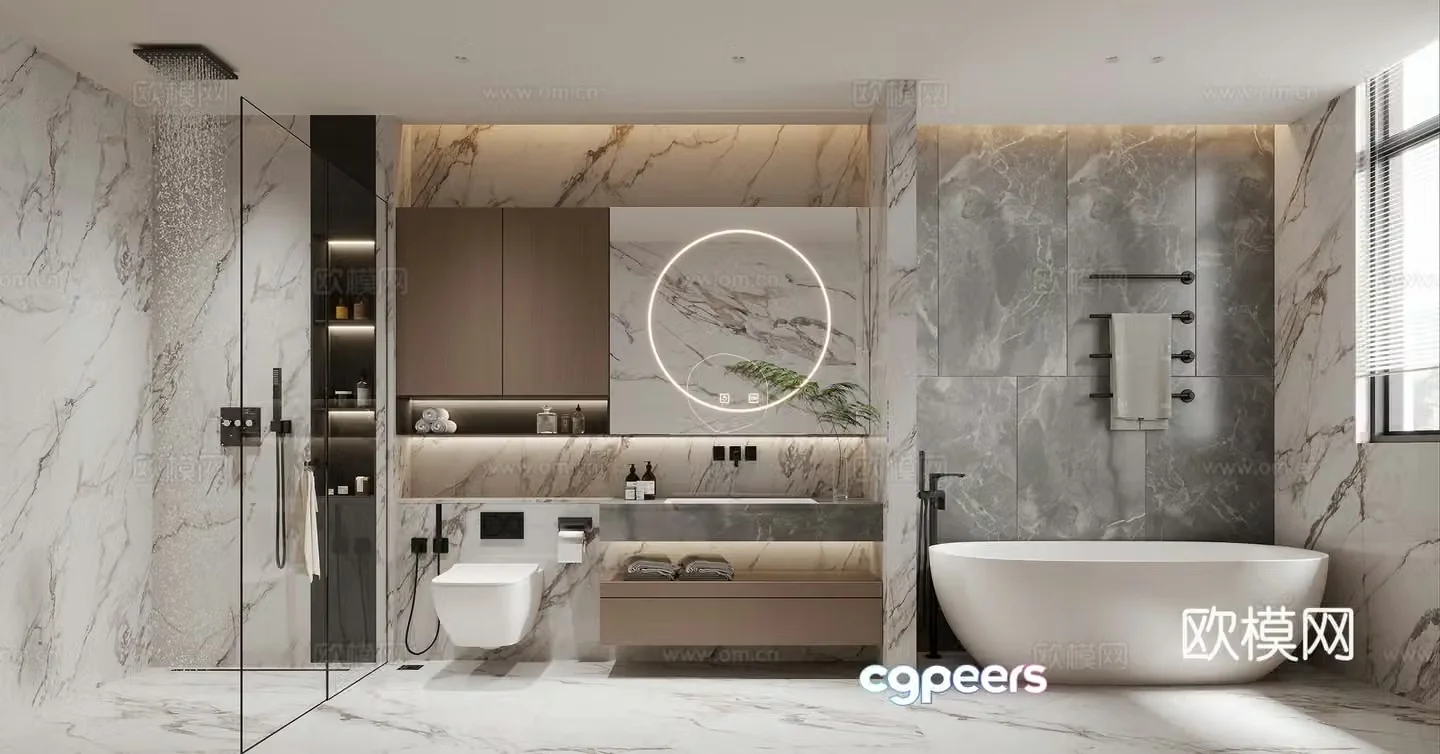 Modern bathroom 3d model