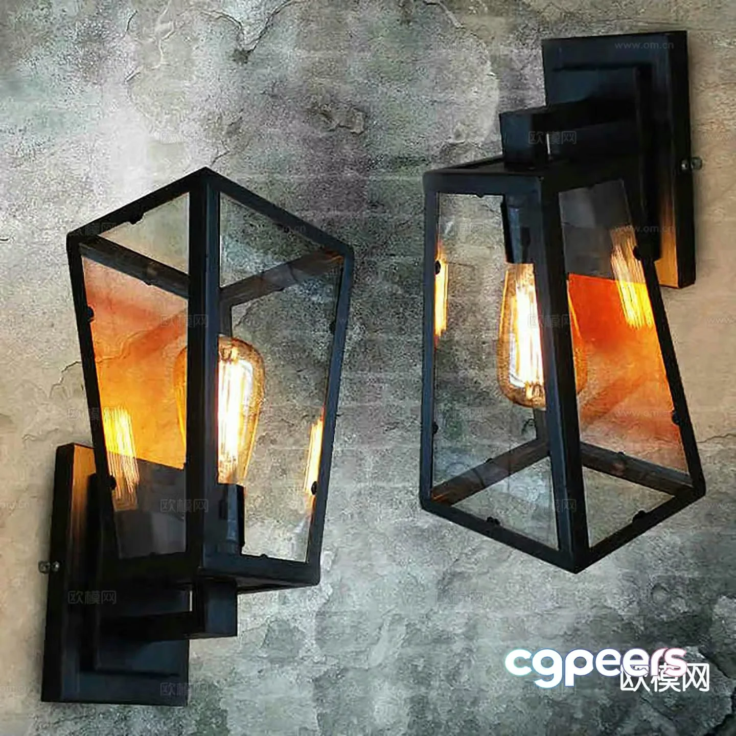 Nordic wall lamp bedside wall lamp 3d model