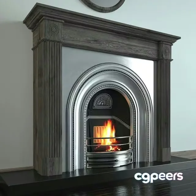 3ds Max Free – Cast iron fireplace Stovax – DECORATIVE ARCHED