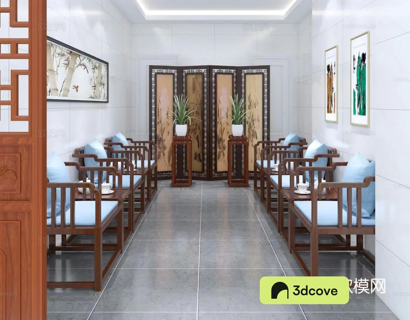 New Chinese style reception room
