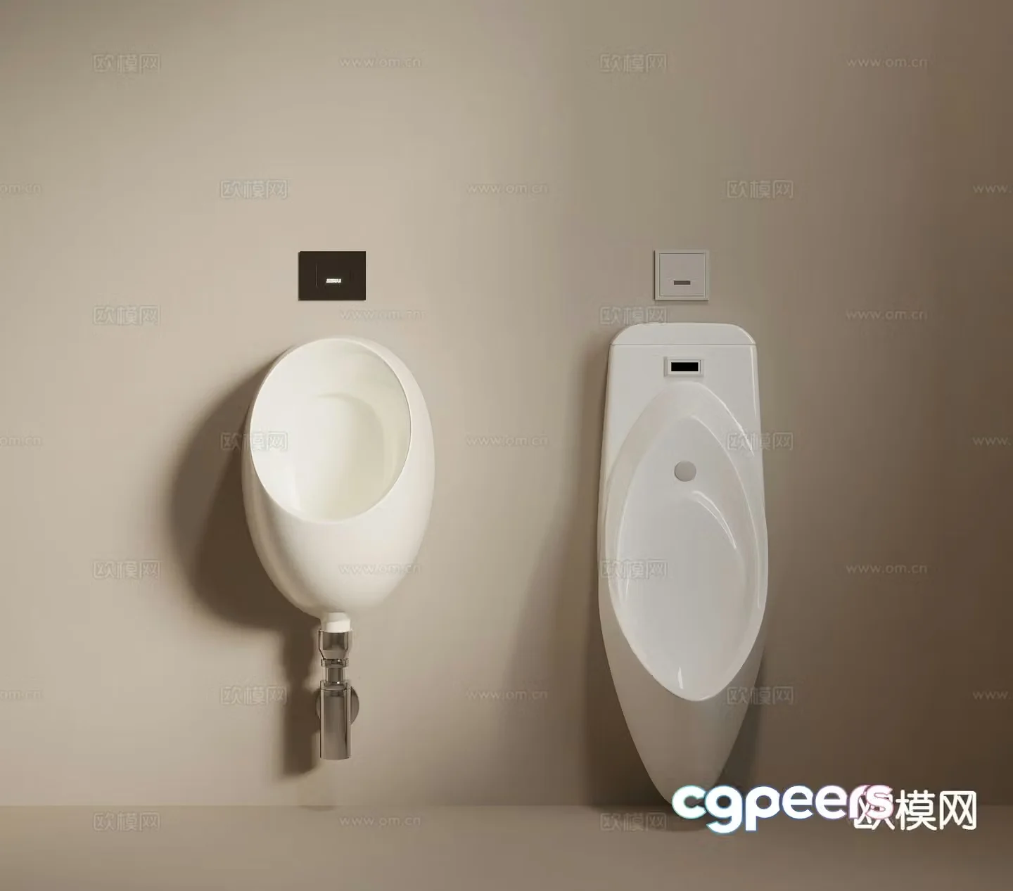 modern urinal urinal urinal 3d model