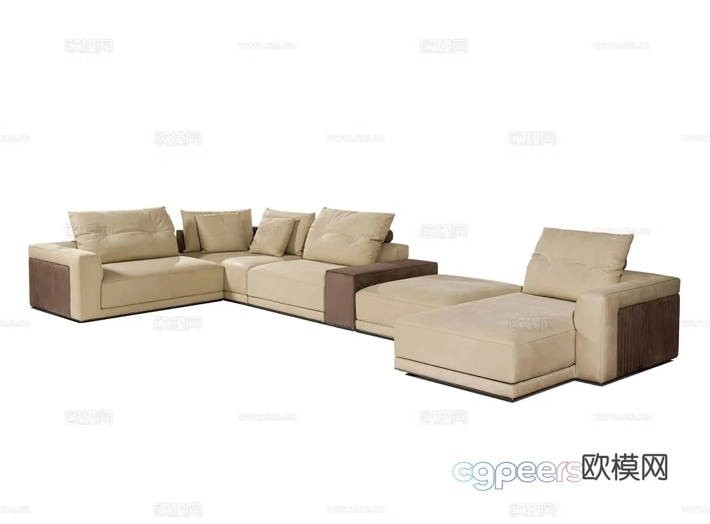 Visionnaire MILLER corner sofa 3d model