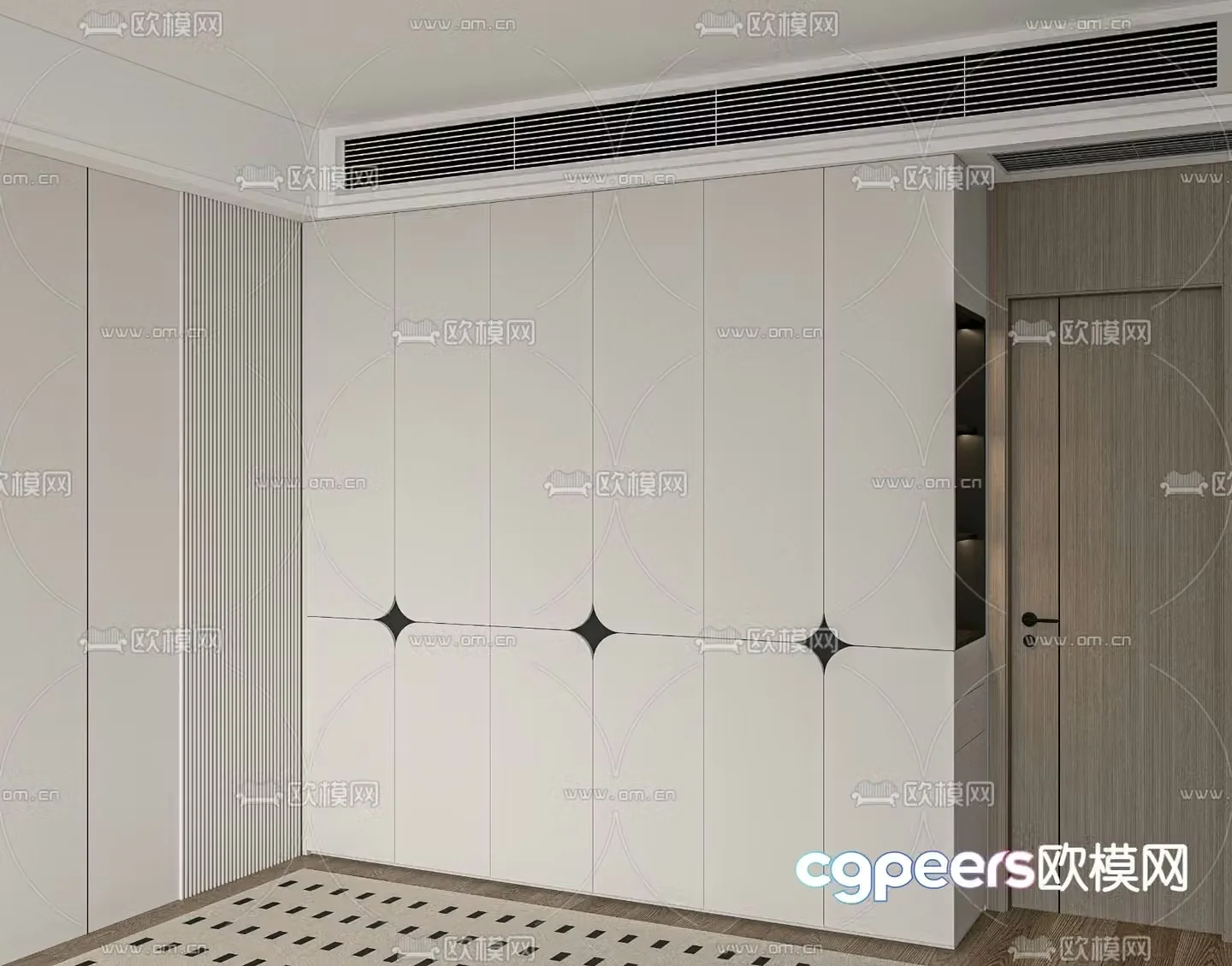 Modern Wardrobe Wardrobe 3d Model