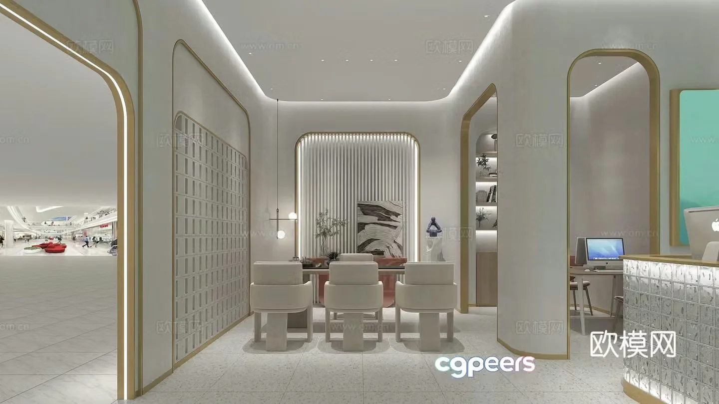 Clothing store Shoe store Exhibition hall Jewelry gift store 3d model