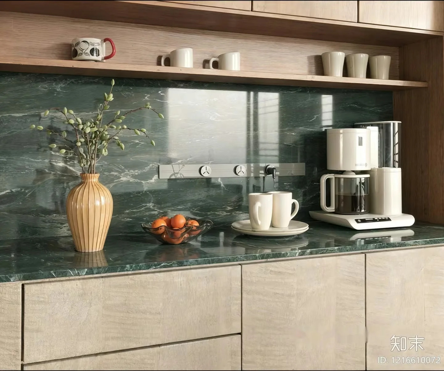 A Kitchen Countertop 3D Model – 18323 – VRAY Render