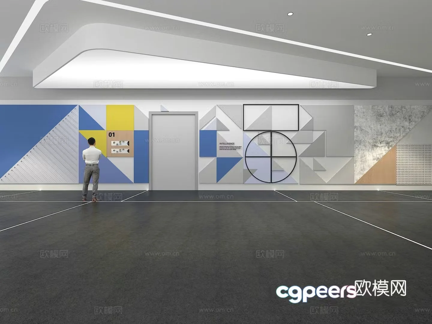 Cultural Wall Campus Culture Wall Display Wall Theme Wall Exhibition Hall Campus Culture Corridor 3D Model