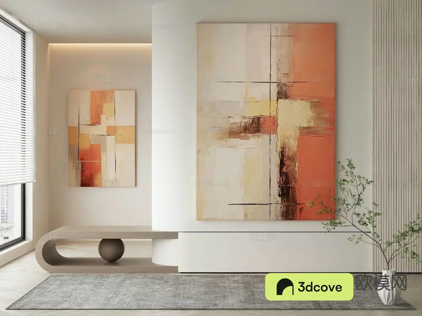 Wabi-sabi art painting texture painting decorative painting