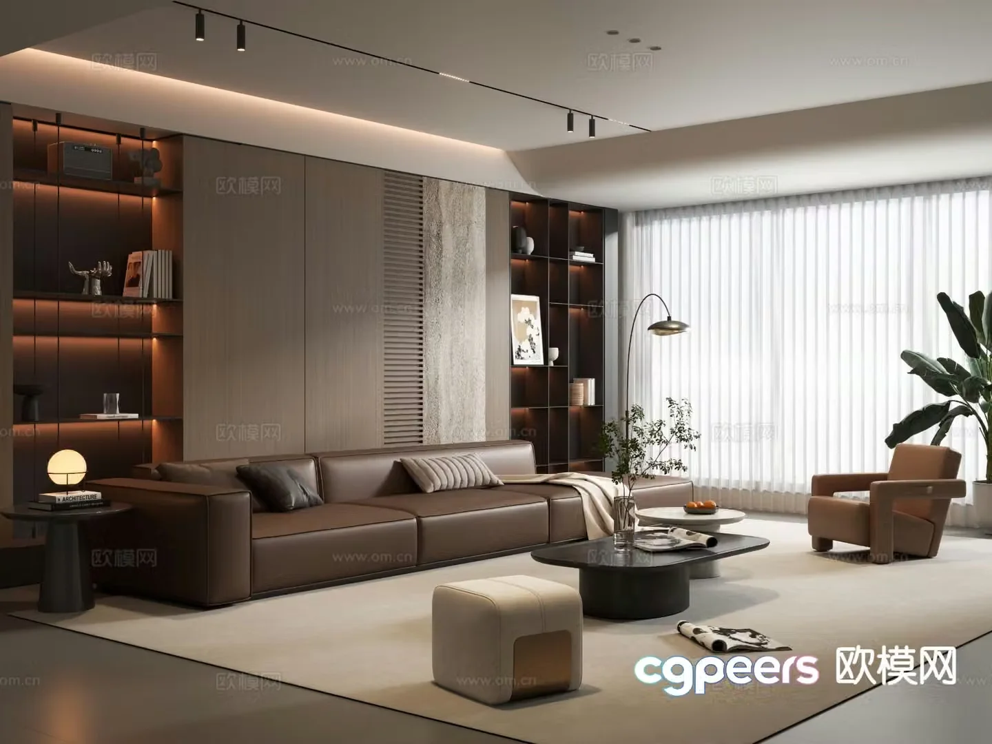 Italian living room 3d model