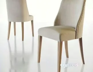 Wooden Dining Chair 3D Model – 9145 – VRAY Render