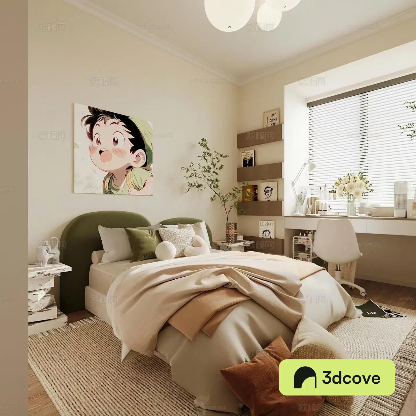 Cream style children’s room boy’s room child’s room