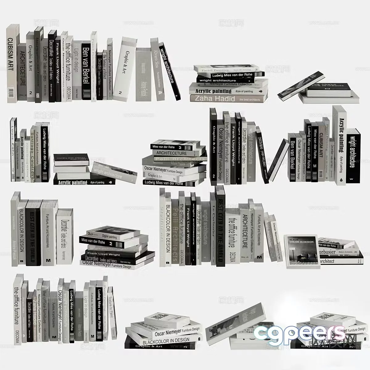 modern book book magazine 3d model