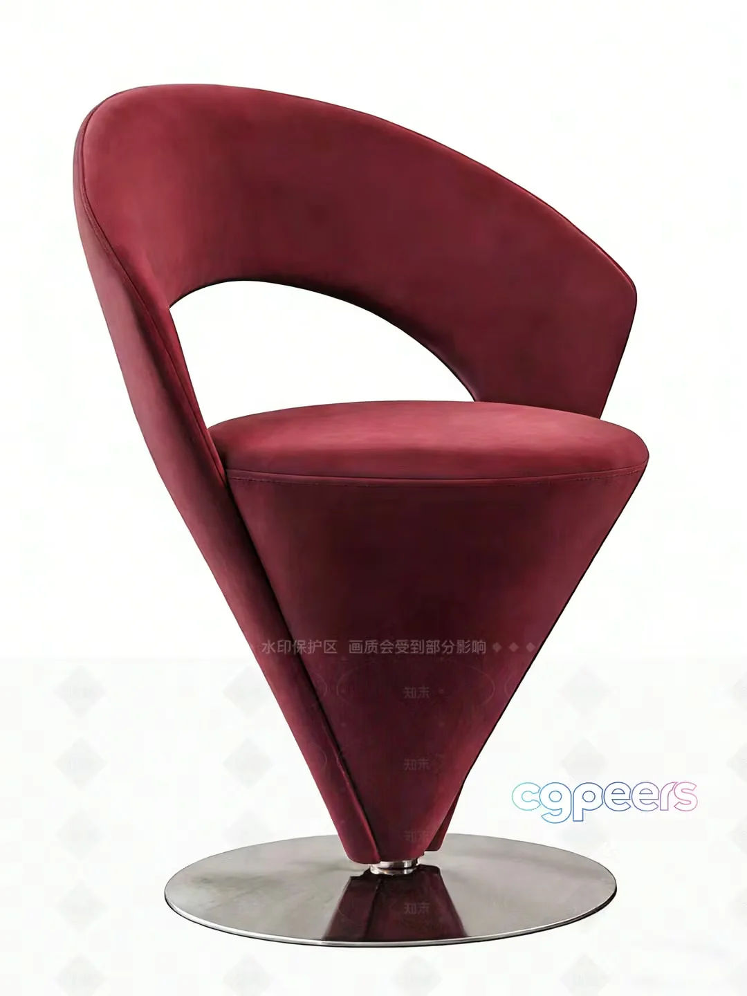 Modern Red Chair 3D Model – 2011 – VRAY Render