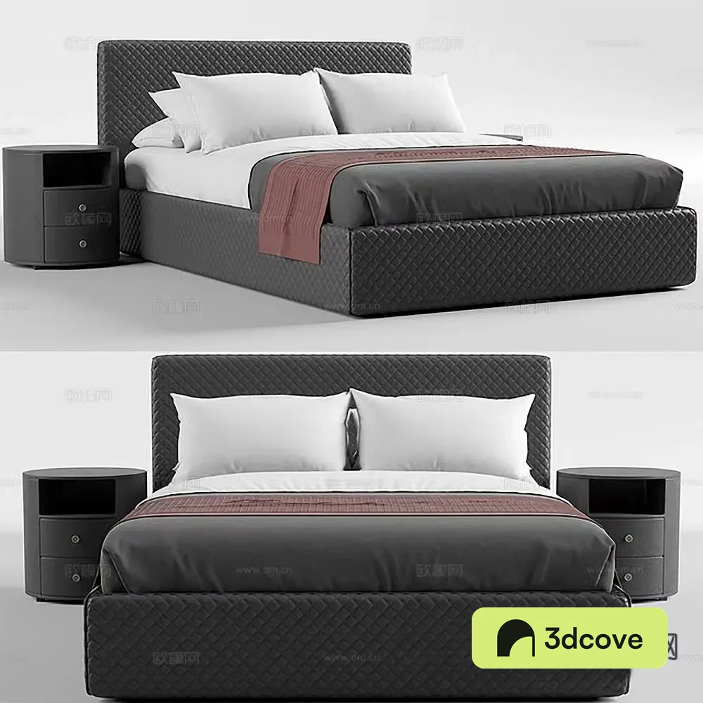 Modern double bed