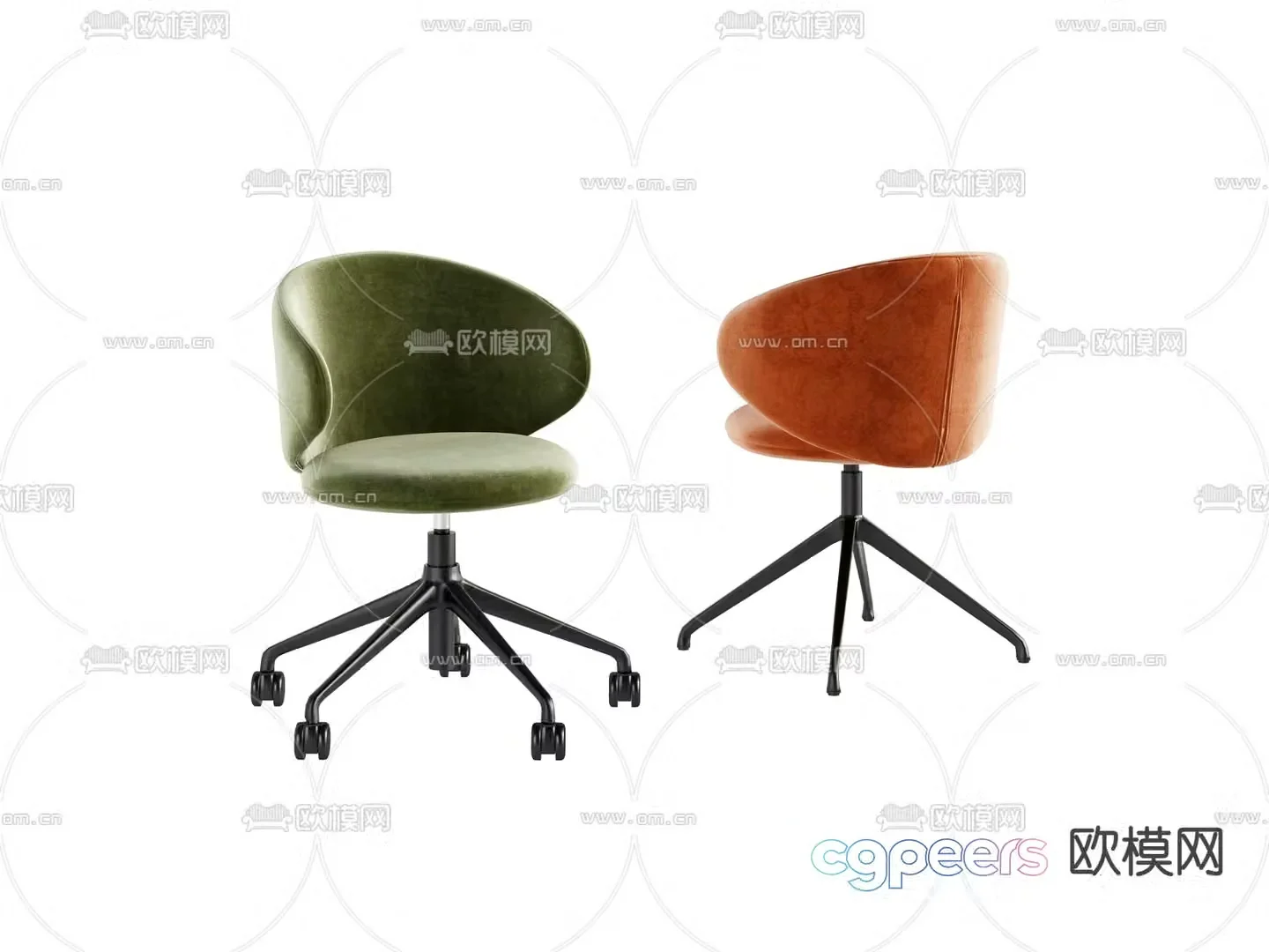Office chair shift chair staff chair 3d model