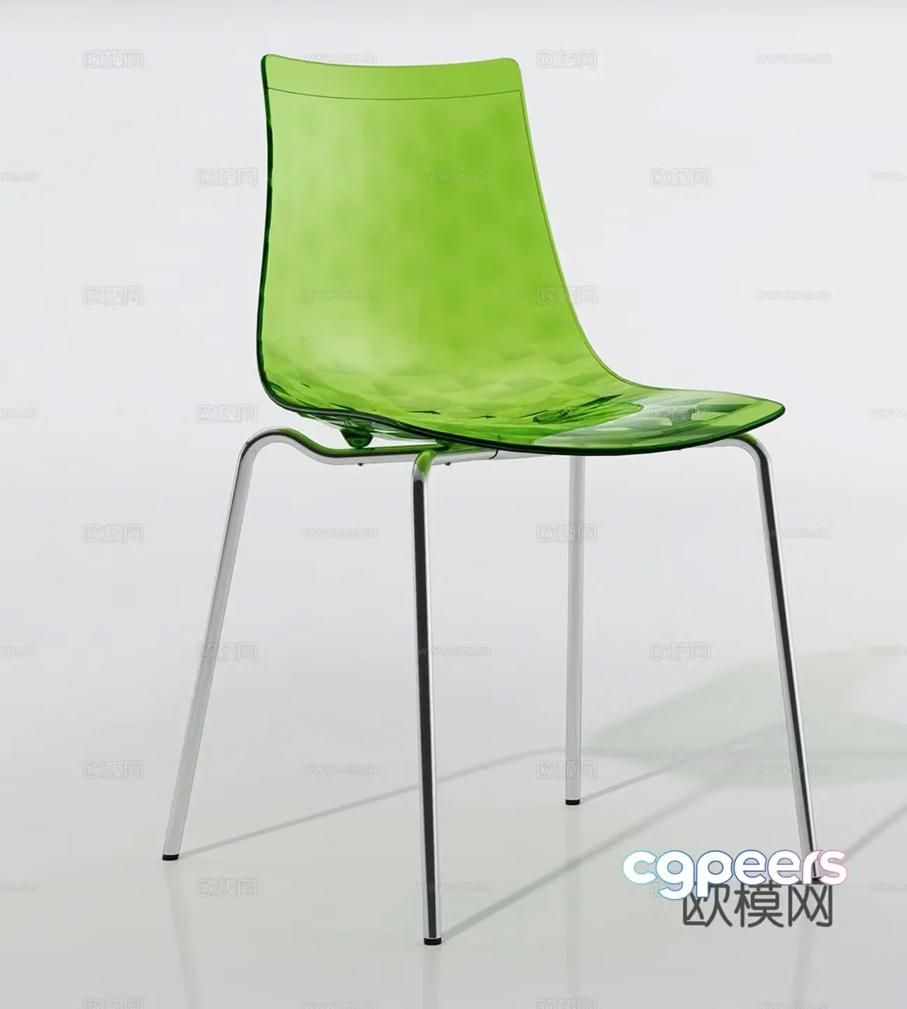 Modern light luxury leisure chair single chair book chair dining chair 3d model