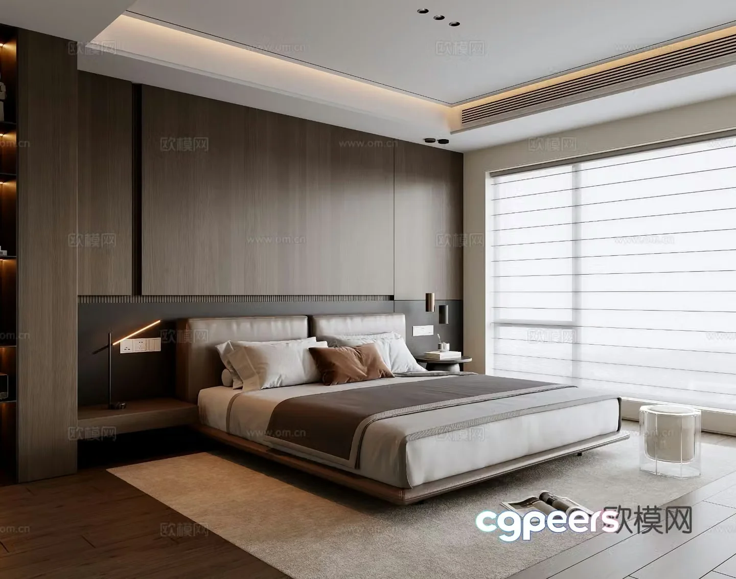 Italian bedroom master bedroom 3d model