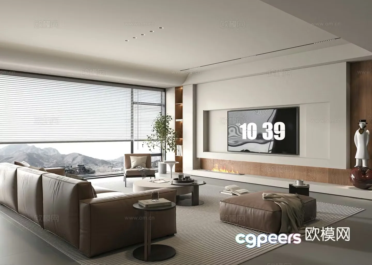 Modern living room 3d model