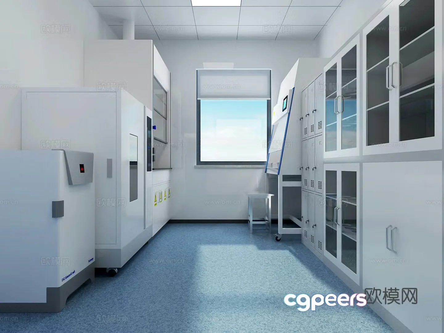 Modern laboratory 3d model