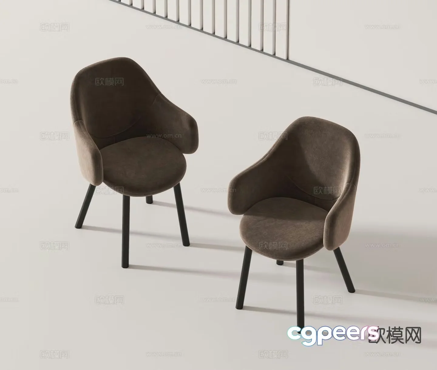 Modern sofa chair single chair 3d model