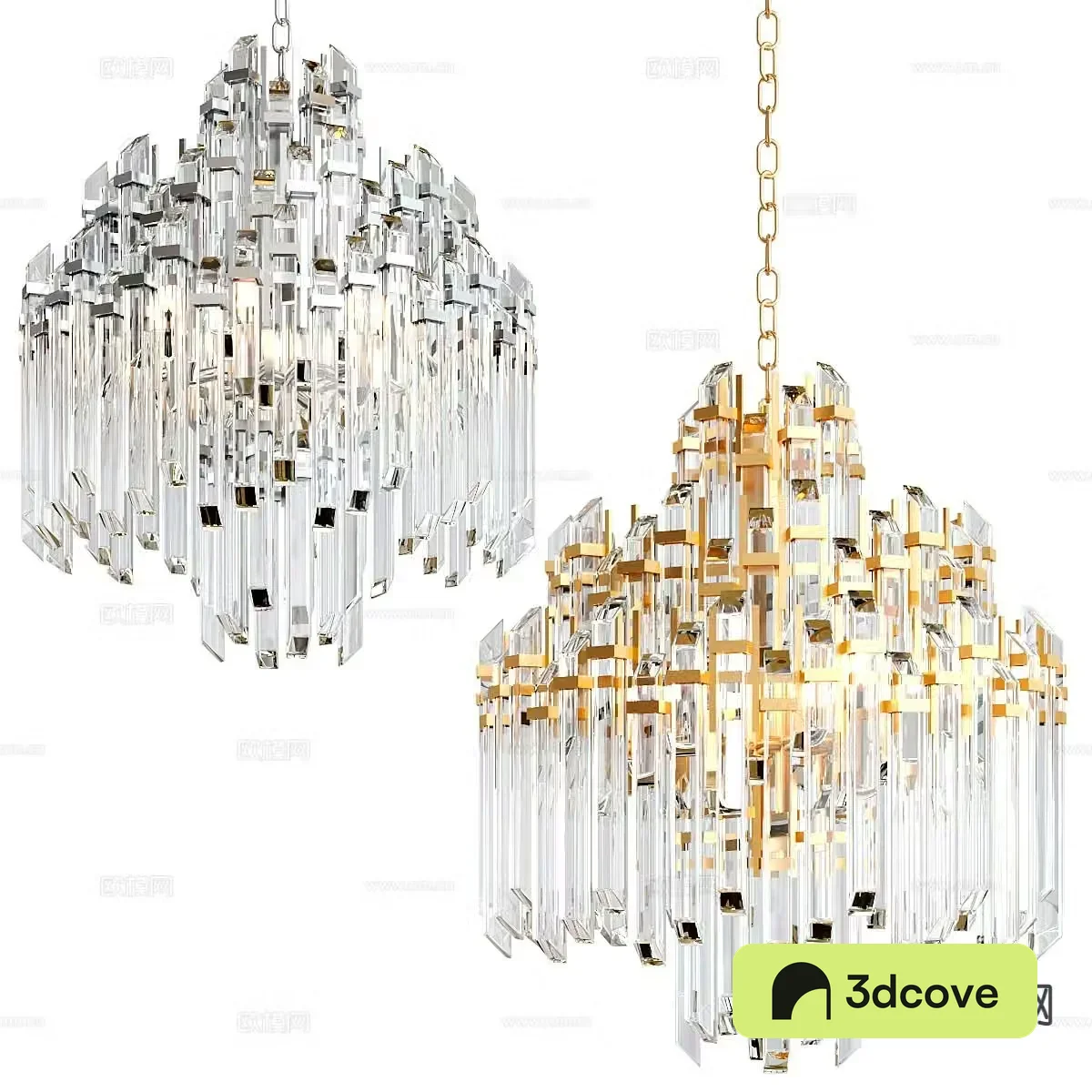 Light luxury crystal chandelier