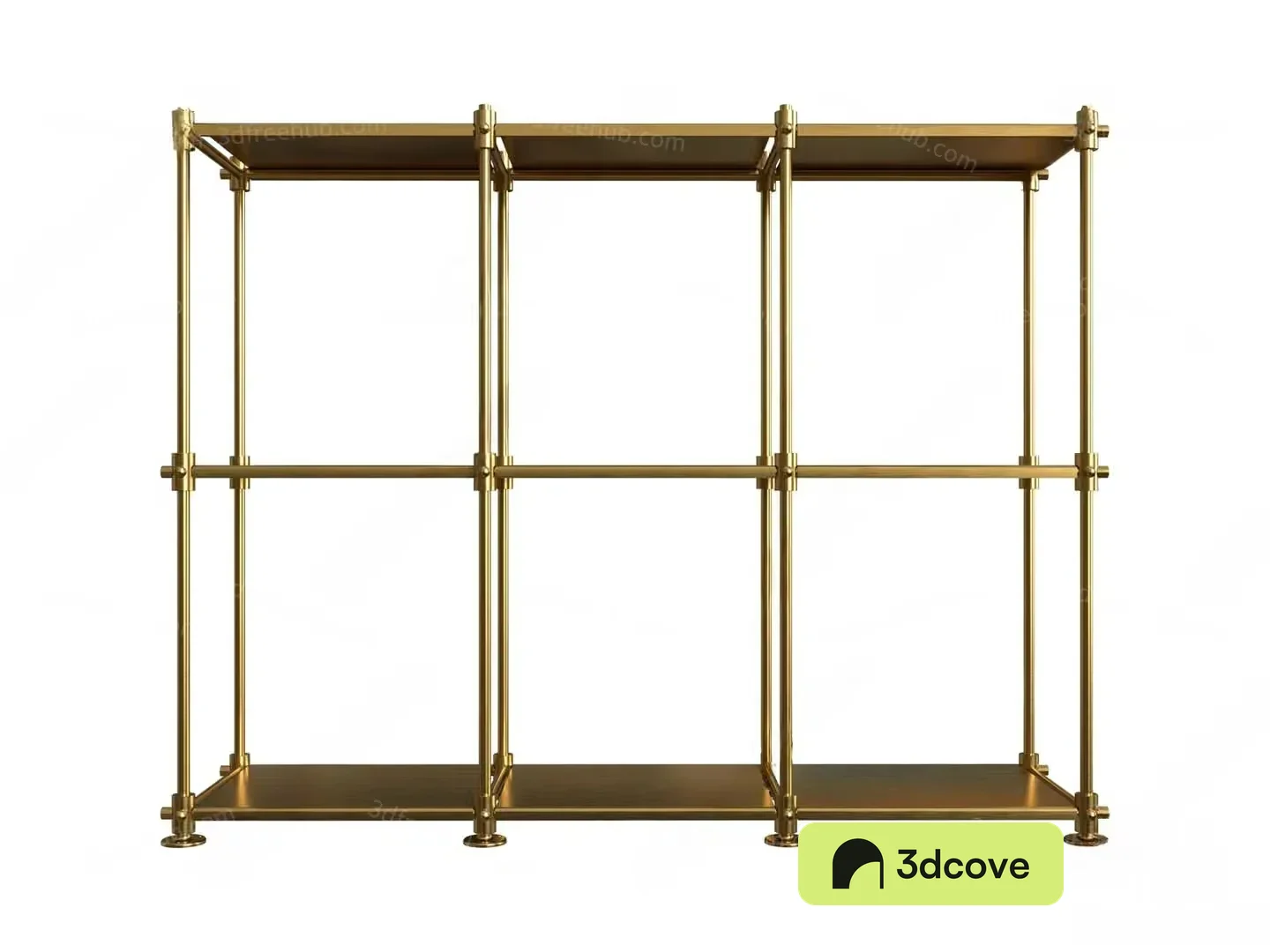 Gold Shelving Unit