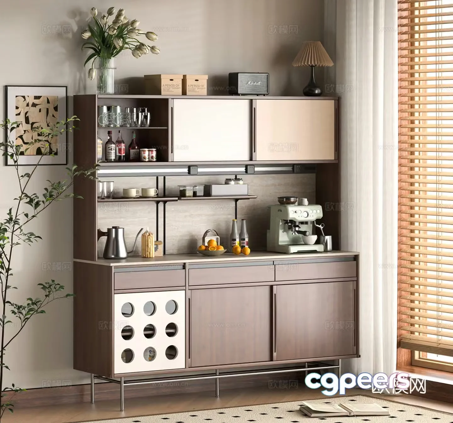 Modern sideboard 3D model