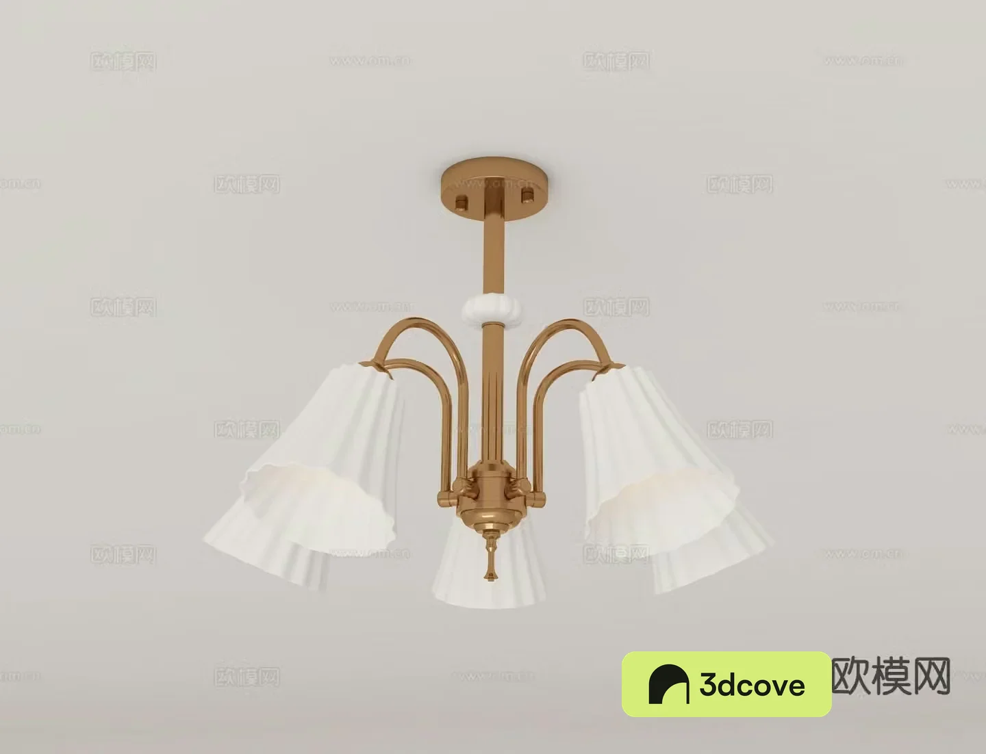 French multi-head chandelier