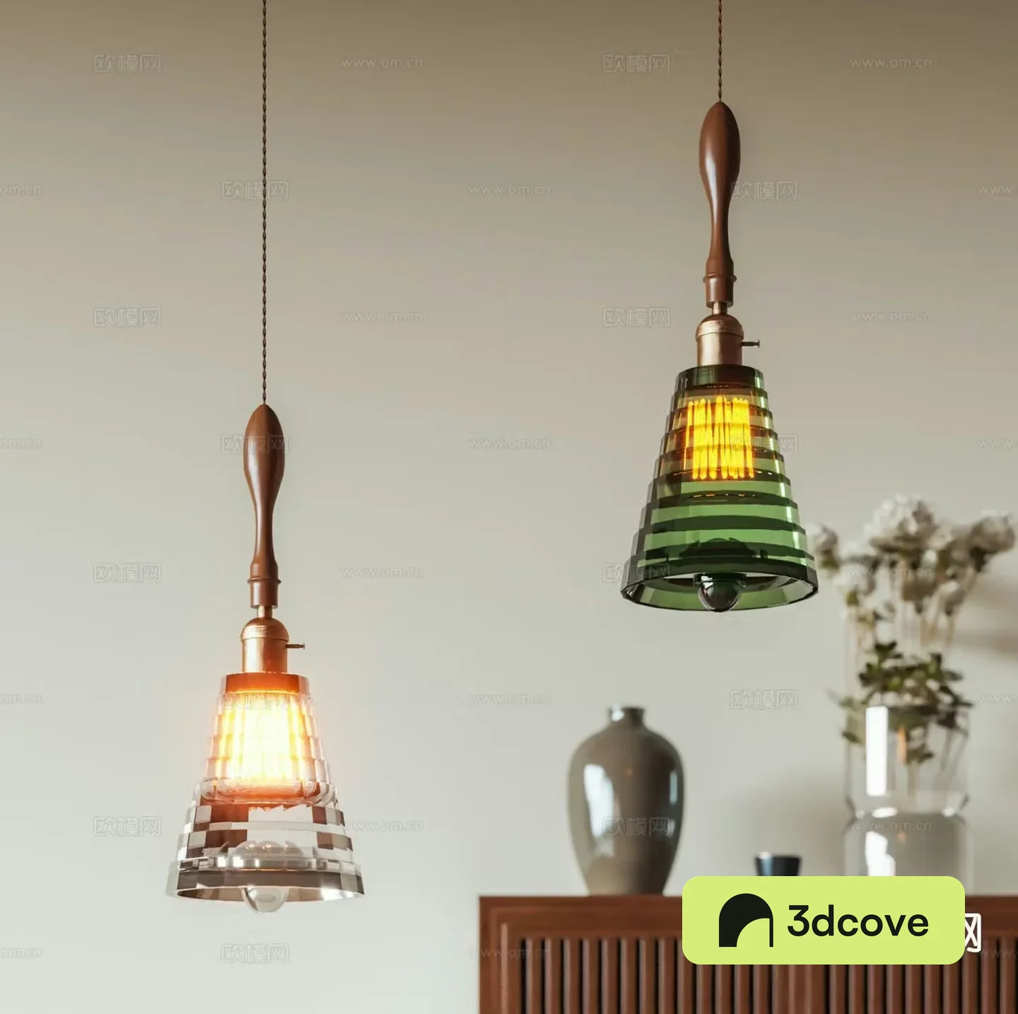 French glass chandelier