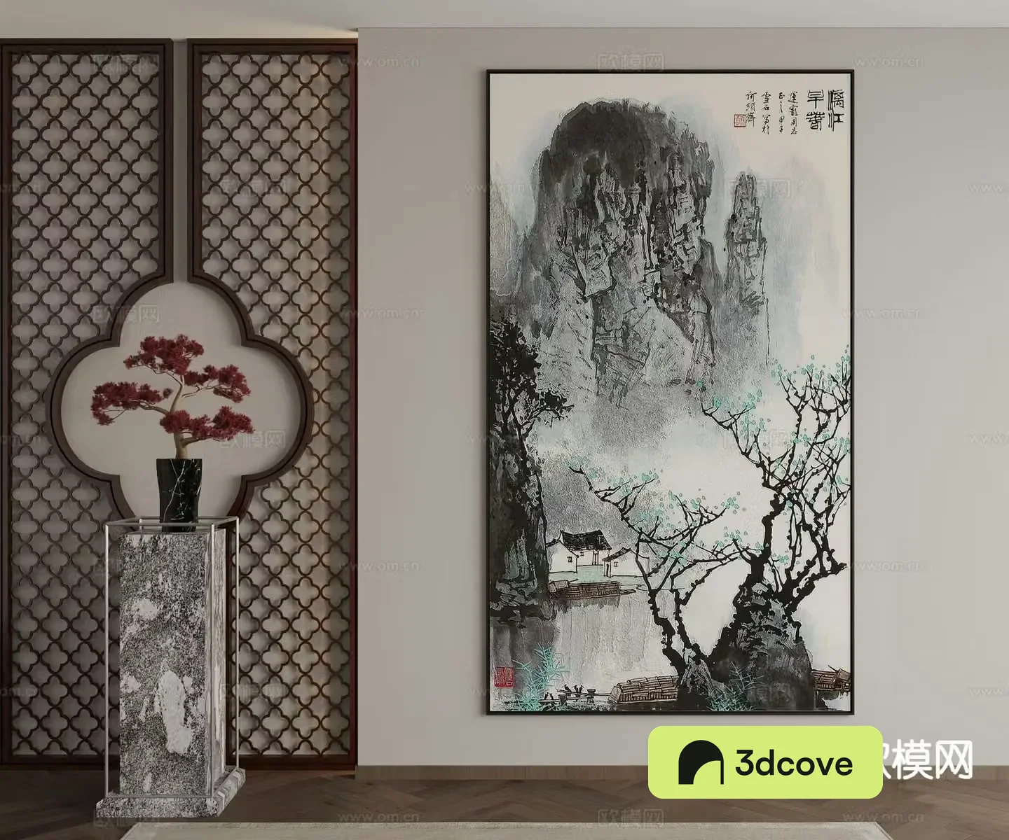 New Chinese style ink painting landscape painting decorative painting