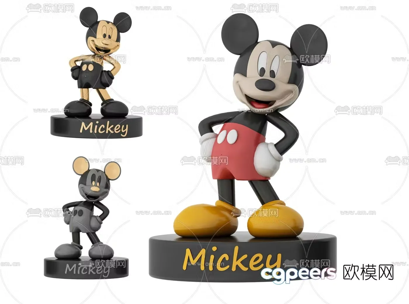 Modern Mickey Mouse children’s toy 3d model