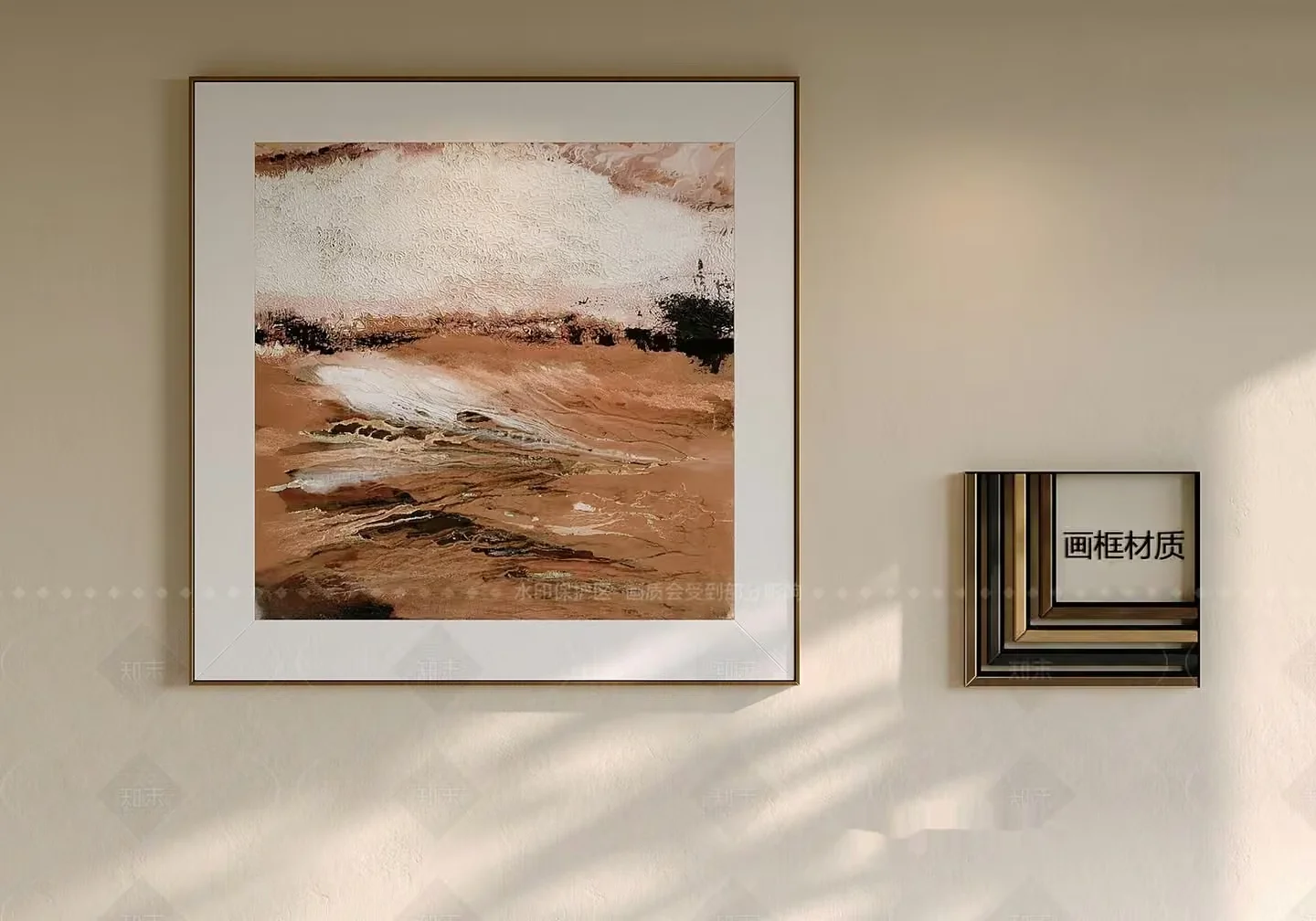 Abstract Painting In A Frame 3D Model – 6896 – VRAY Render