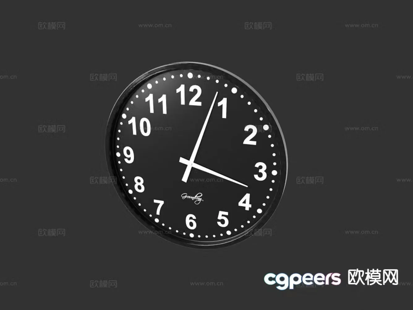 wall clock alarm clock clock 3d model