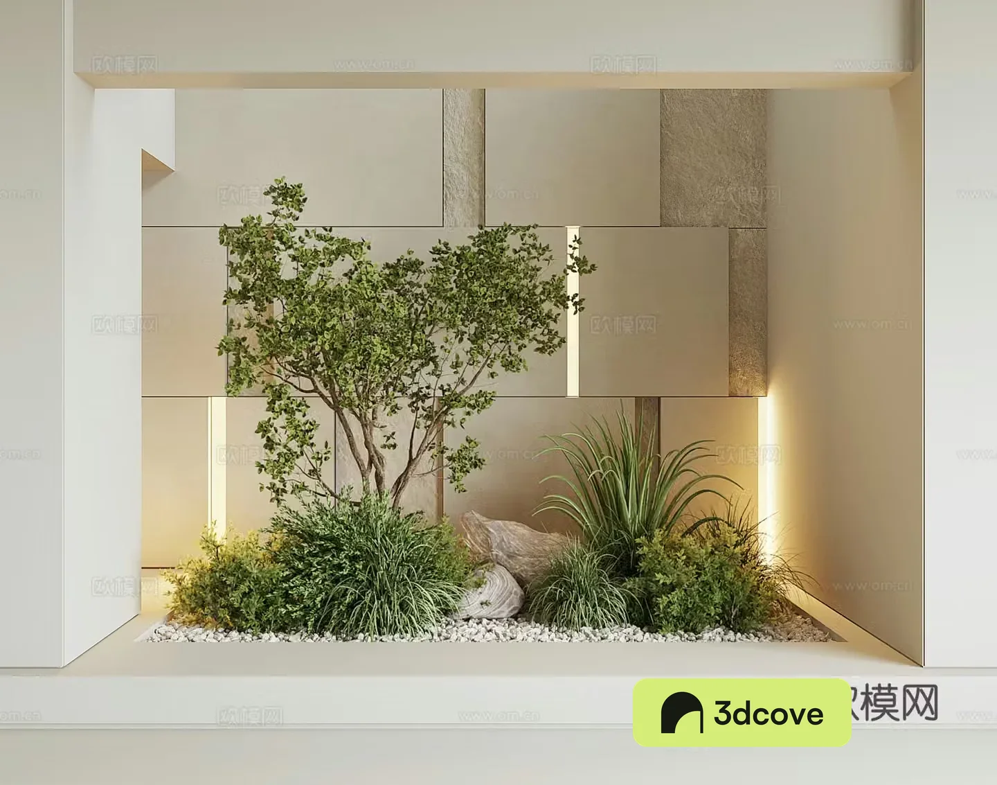 Modern interior landscape
