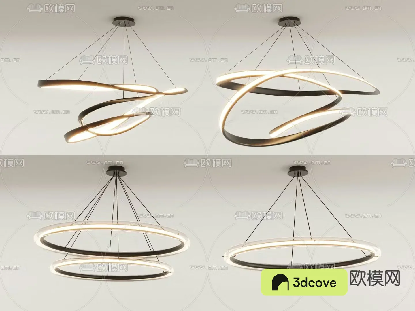 Ring chandelier hall chandelier