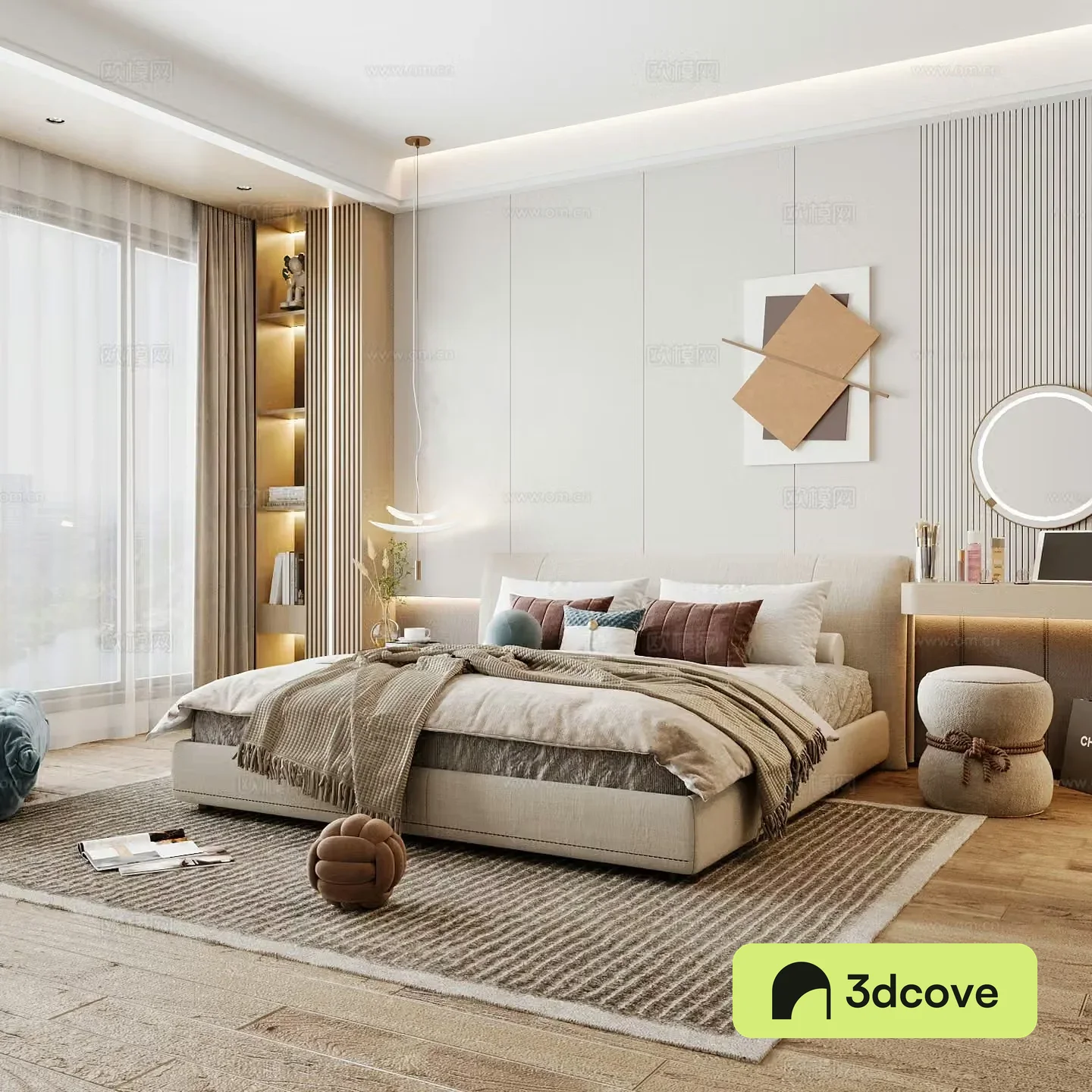Modern home bedroom Modern bedroom Italian bedroom Simple bedroom Italian bed