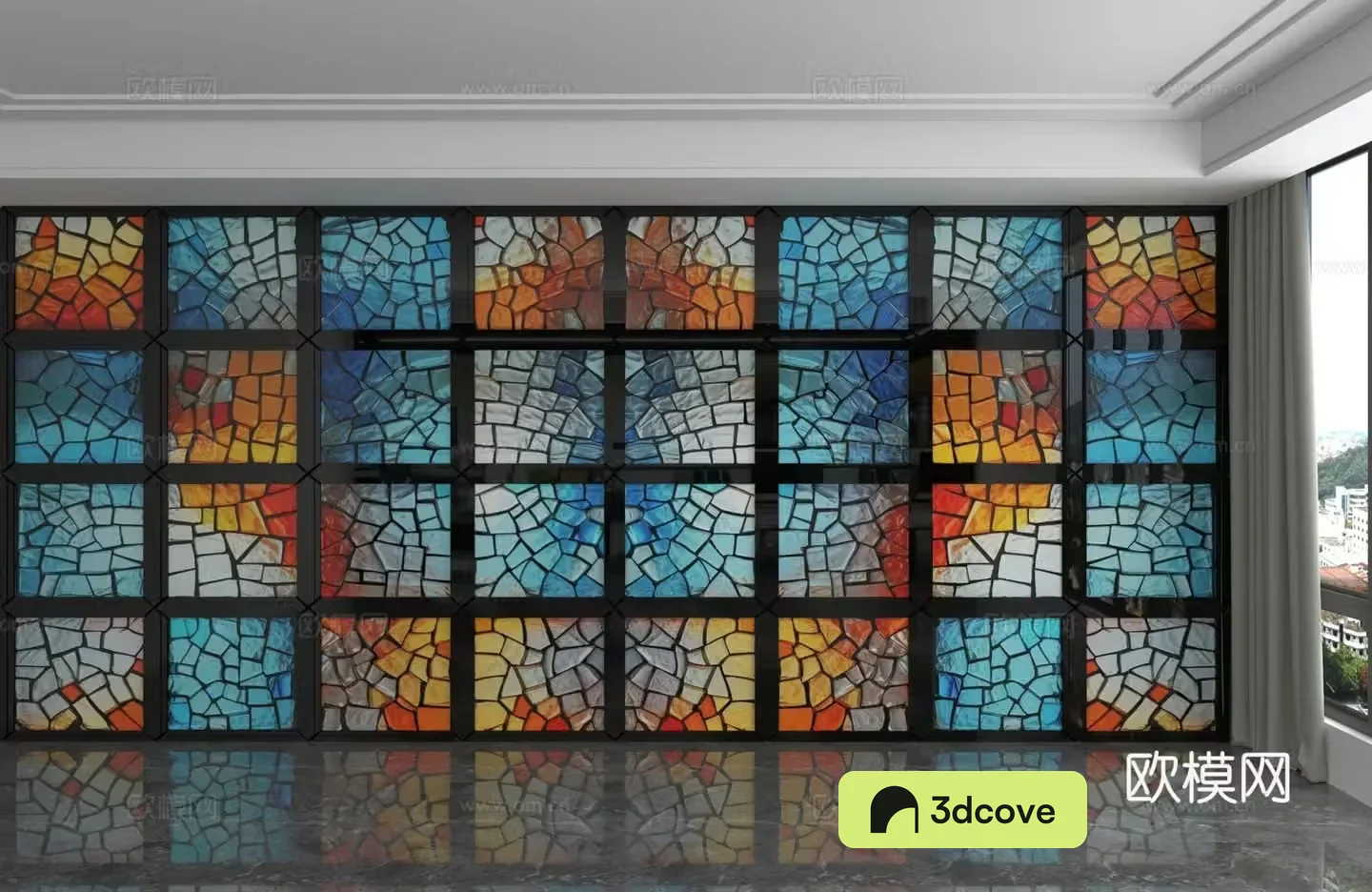 Modern background wall