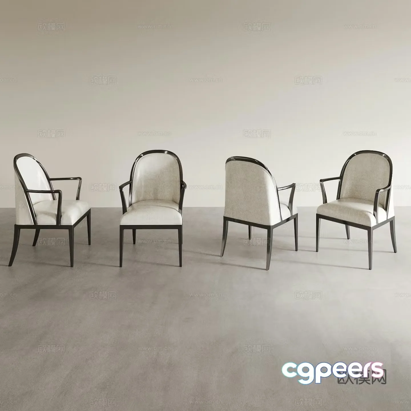 Dining chair Tea chair Leisure chair Coffee chair Dressing chair Makeup chair Sofa chair Back chair 3d model